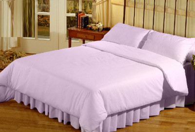 31% OFF on My Room Cotton Solid Double Bedsheet 1 Bedsheet, 2 Pillow Covers, Purple