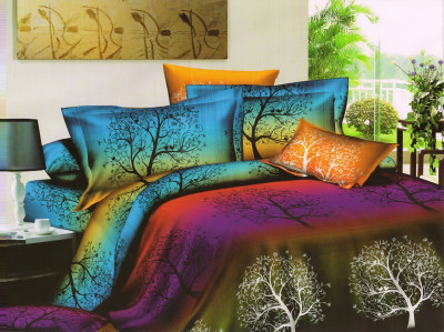 46% OFF on Vrinda Polycotton Printed Double Bedsheet