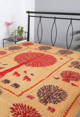 55% OFF on Rajrang Cotton Abstract Double Bedsheet 1 Bedsheet, Multicolor