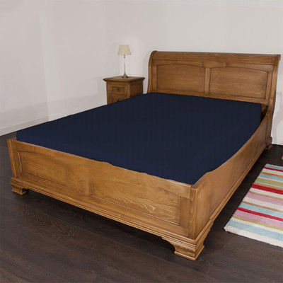 24% OFF on Scala Cotton Striped King Fitted Bedsheet