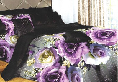 28% OFF on Skilin Polycotton Printed Double Bedsheet