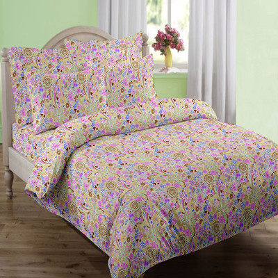 Swaas Cotton Printed Queen Bedsheet Swaas Cotton Printed Queen Bedsheet