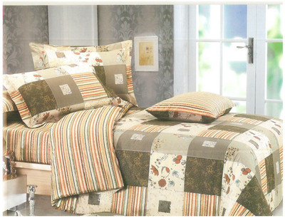 17% OFF on Ross Luxury Living Cotton Checkered King Bedsheet