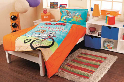 Portico New York Cotton Printed Single Bedsheet 1 Bed Sheet, 1 Pillow Covers, Multi Colour