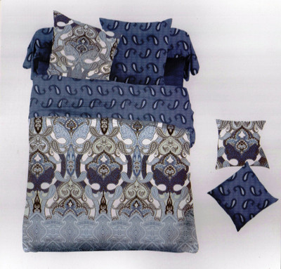 70% OFF on Rose Petal Polyester Paisley Queen Bedsheet