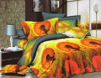 41% OFF on Skap Polycotton Floral Double Bedsheet