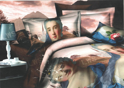 46% OFF on Retro Pool Polycotton Floral Double Bedsheet