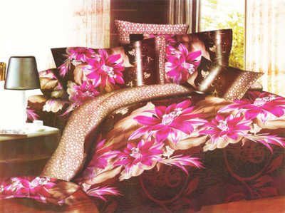 60% OFF on Madhavs Polycotton Floral Double Bedsheet