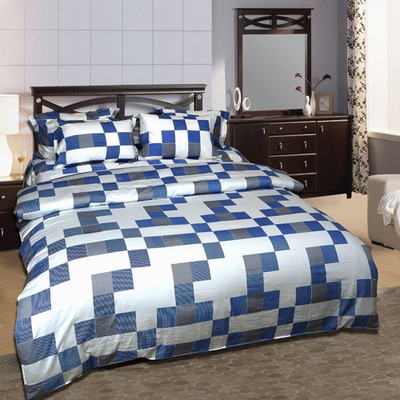By Adab Cotton Geometric King Bedsheet