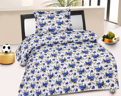 Caps Cotton Floral Single Bedsheet