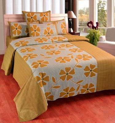 30% OFF on ExpressionsHome Cotton Floral Double Bedsheet