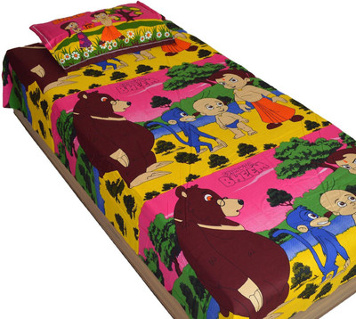 46% OFF on Indian Rack Cotton Printed Single Bedsheet