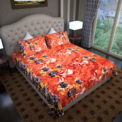 67% OFF on Graffiti Home Cotton Printed Double King Bedsheet