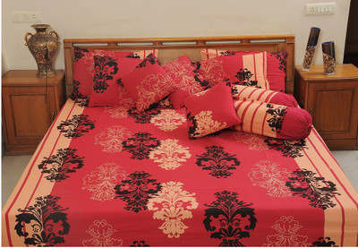 53% OFF on Heritagefabs Cotton Printed Double Bedsheet