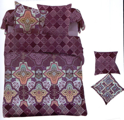 36% OFF on Ross Luxury Living Polyester Paisley Double King Bedsheet