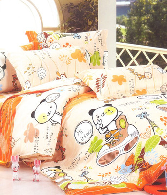 63% OFF on Valtellina Cotton Printed Single Bedsheet