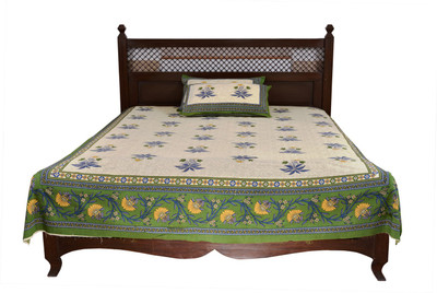 60% OFF on Soundarya Cotton Floral Double Bedsheet
