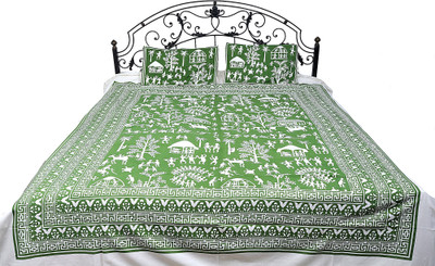 16% OFF on Exotic India Cotton Printed Double Bedsheet Bedsheet, 2 Pillow Covers, Green 16% OFF on Exotic India Cotton Printed Double Bedsheet Bedsheet, 2 Pillow Covers, Green