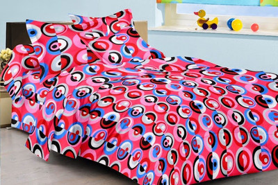 58% OFF on Buyclues Cotton Abstract King sized Double Bedsheet 58% OFF on Buyclues Cotton Abstract King sized Double Bedsheet