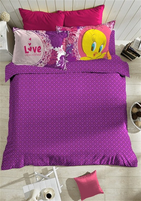 Portico New York Cotton Printed Single Bedsheet 1 Bed Sheet, 1 Pillow Covers, Purple Portico New York Cotton Printed Single Bedsheet 1 Bed Sheet, 1 Pillow Covers, Purple