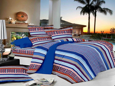 56% OFF on Lali Prints Cotton Floral Single Bedsheet 1 Bedsheet, Blue