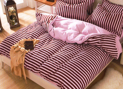 59% OFF on Wrap Polyester Striped Double Bedsheet