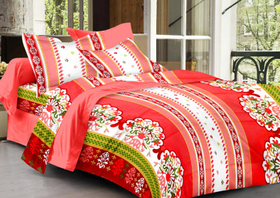 70% OFF on Ahmedabad Cotton Cotton Geometric Double Bedsheet 1 Bedsheet, 2 Pillow Covers, Red 70% OFF on Ahmedabad Cotton Cotton Geometric Double Bedsheet 1 Bedsheet, 2 Pillow Covers, Red