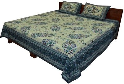 25% OFF on Style and Fashion Cotton Floral Double Bedsheet