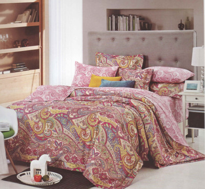 35% OFF on Aarco Cotton, Satin Self Design King Bedsheet