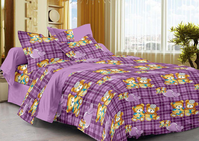 50% OFF on La Fleur Cotton Abstract Double Bedsheet