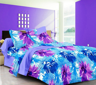 53% OFF on Sparkk Home Cotton Printed Double Bedsheet