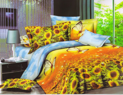 41% OFF on Skap Polycotton Floral Double Bedsheet