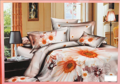 53% OFF on Valtellina Cotton Floral Double Bedsheet
