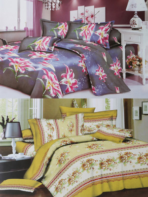 61% OFF on Fidato Polycotton Floral Double Bedsheet