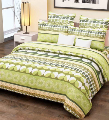 75% OFF on Home Candy Cotton Geometric Double Bedsheet