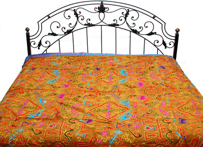 15% OFF on Exotic India Cotton Embroidered Double Bedsheet 1 Bedsheet, Brown 15% OFF on Exotic India Cotton Embroidered Double Bedsheet 1 Bedsheet, Brown