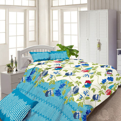 65% OFF on Urban Style Cotton Floral Double Bedsheet 1 Bedsheet, 2 Pillow covers, Green 65% OFF on Urban Style Cotton Floral Double Bedsheet 1 Bedsheet, 2 Pillow covers, Green