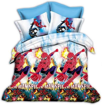 44% OFF on Vikon's Polycotton Printed Double Bedsheet Bedsheet, 2 Pillow Covers, Multicolor