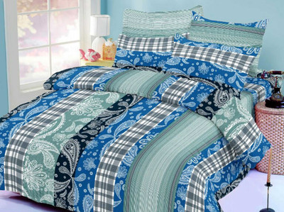 49% OFF on Octane Cotton Abstract Double Bedsheet