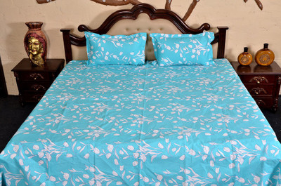61% OFF on Floor Fashion Cotton Printed Double Bedsheet 1 Double Bedsheet, 2 Pillow Cover, Multicolor