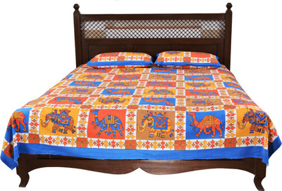 60% OFF on Soundarya Cotton Animal Double Bedsheet