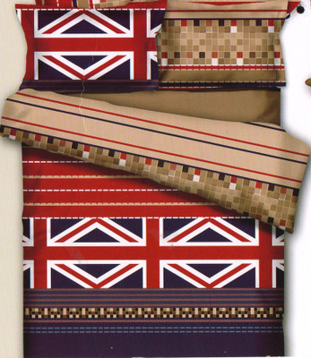 64% OFF on Wrap Polyester Abstract Double Bedsheet