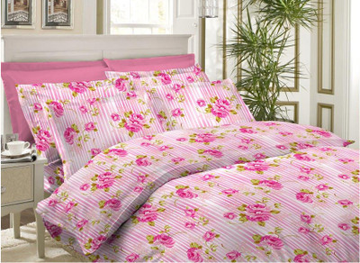 33% OFF on Bombay Dyeing Cotton Printed Single Bedsheet 1 Pillow Cover, 1 Bedsheet