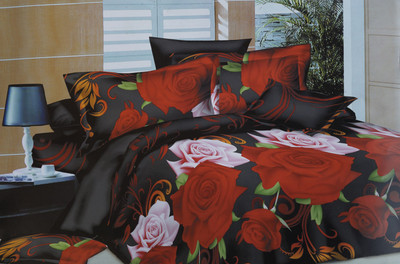 41% OFF on Krishnam Polycotton Floral Double Bedsheet