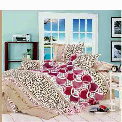 58% OFF on Silver Thread Polycotton Printed Double Bedsheet
