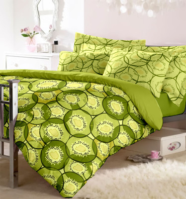 15% OFF on Raymond Cotton Printed Double Bedsheet 1Double Bedsheet, 2 Pillow Cover, Multicolor