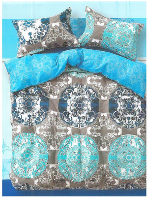 22% OFF on Ross Luxury Living Cotton Printed Double King Bedsheet