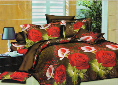 33% OFF on Vrinda Cotton Printed Double Bedsheet