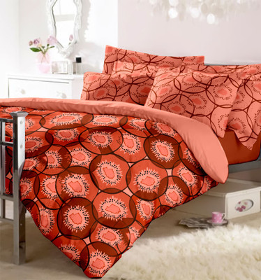 15% OFF on Raymond Cotton Printed Double Bedsheet 1Double Bedsheet, 2 Pillow Cover, Multicolor