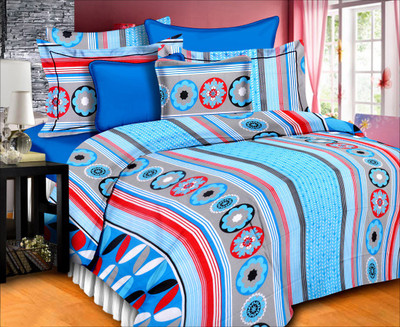 53% OFF on Sparkk Home Cotton Printed Double Bedsheet